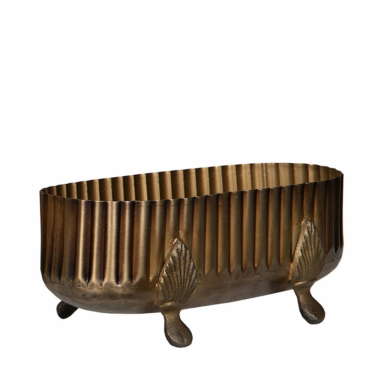 Metalinis vazonas Oblong Antique Brass