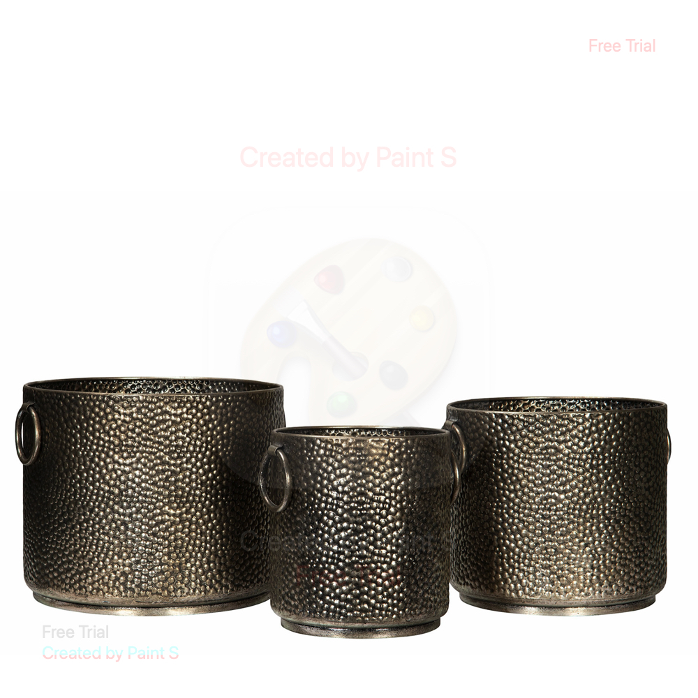 Vazonas Hammered Antique Silver