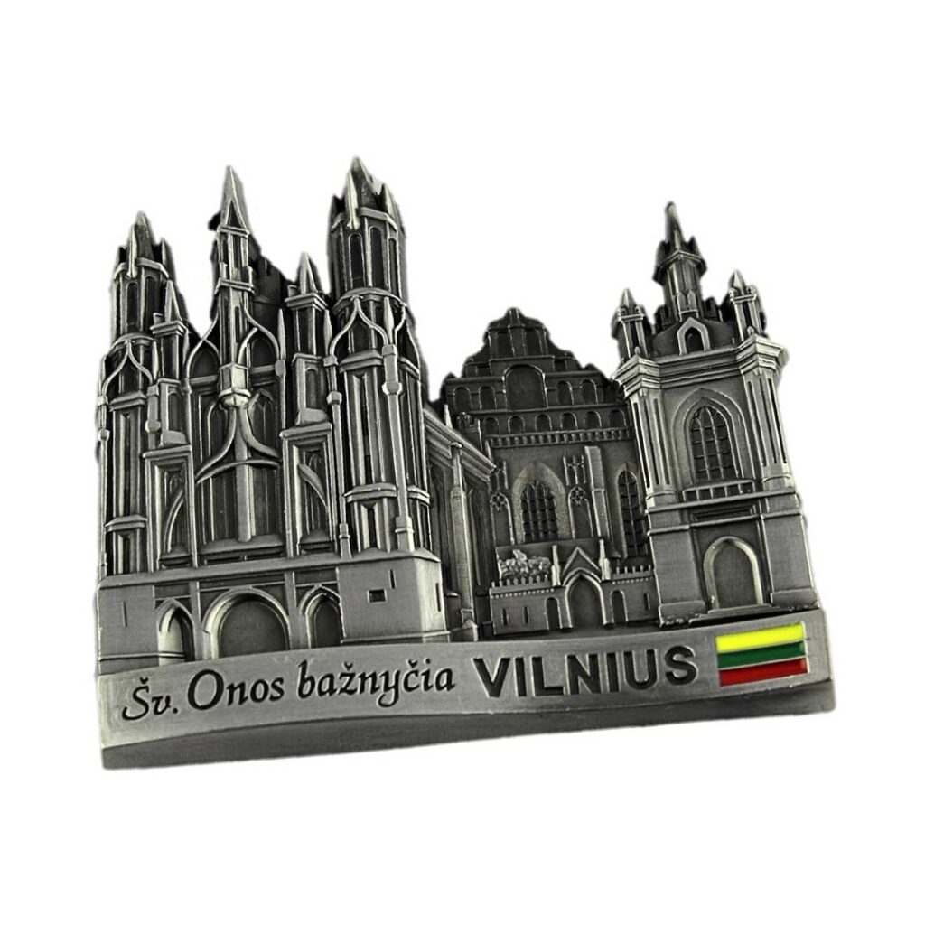 Metalinis magnetas „Šv. Onos bažnyčia“, Vilnius, vario sp.