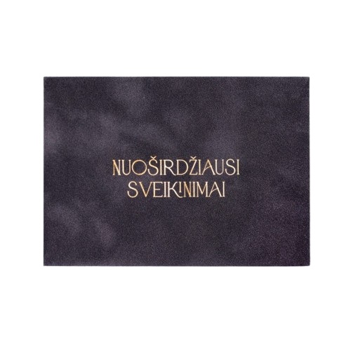 Vokelis pinigams "Nuoširdžiausi svekinimai" Prabangus pilkumas