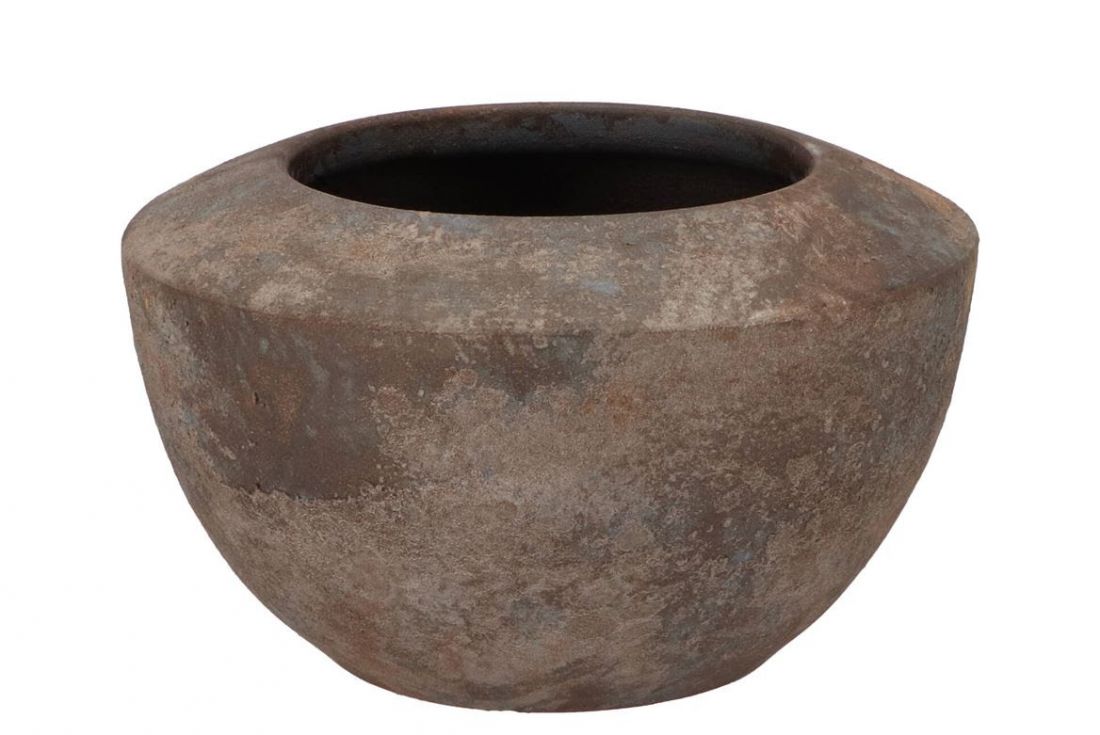 Vazonas Bali pilkas D25x16cm