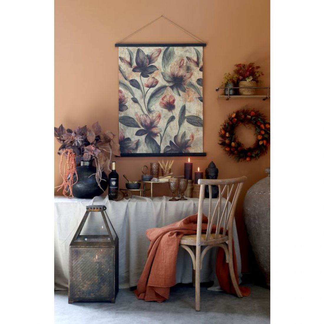 Etagerė su 2 padėklais, žalvaris