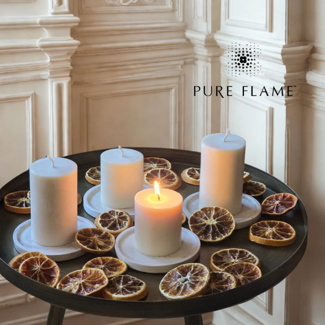 Padėkliukas žvakėms apvalus