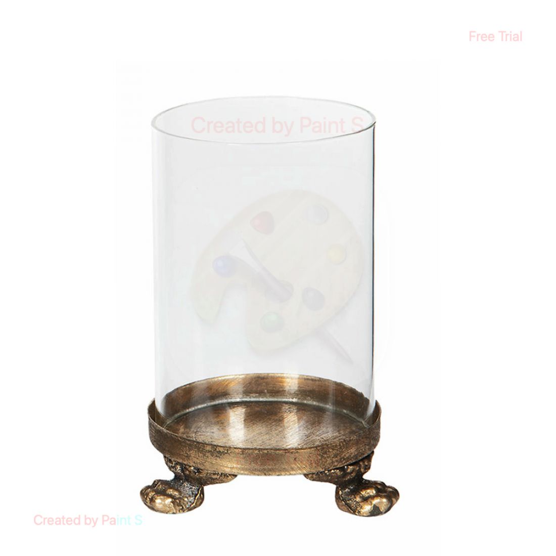 Žvakidė apvali aukso rudos spalvos