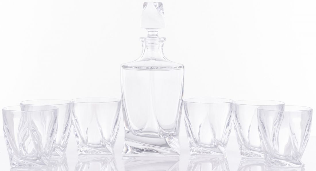 Viskio taurės su grafinu 1+6