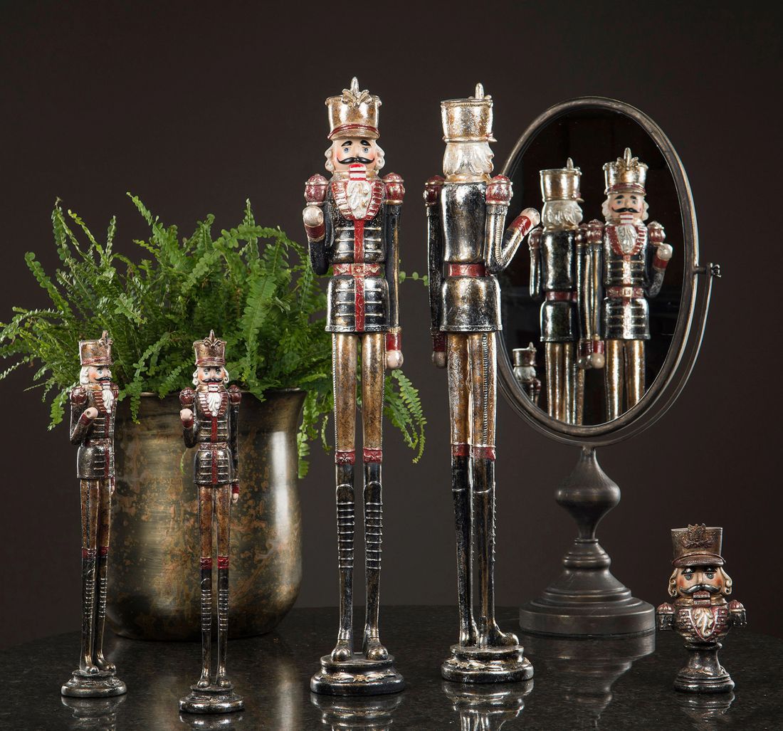 Juodas ovalus stalo veidrodis