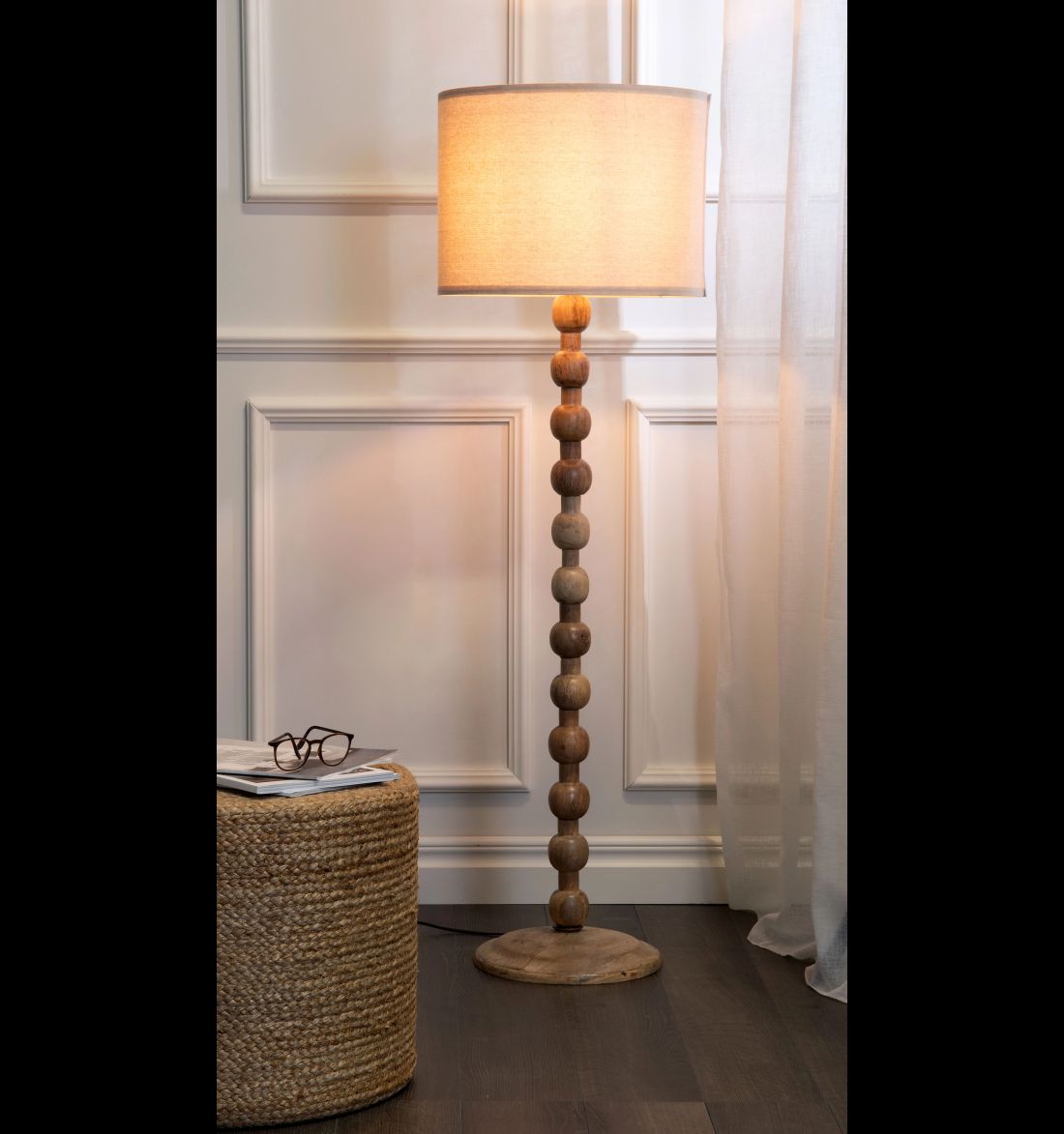 Toršeras, sferinės spalvos, antikvarinė mediena