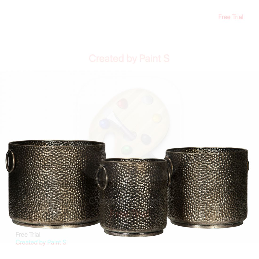 Vazonas Hammered Antique Silver