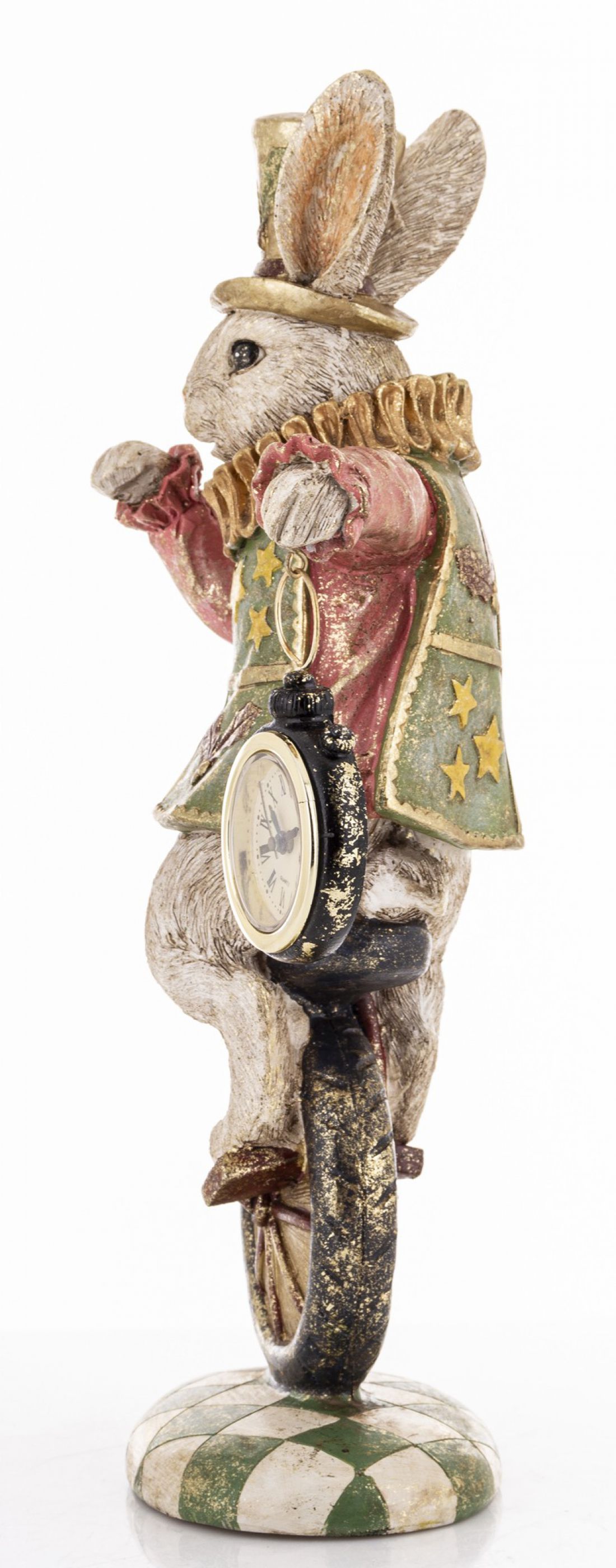 Triušio figūrėlė su laikrodžiu 33x18x9 cm