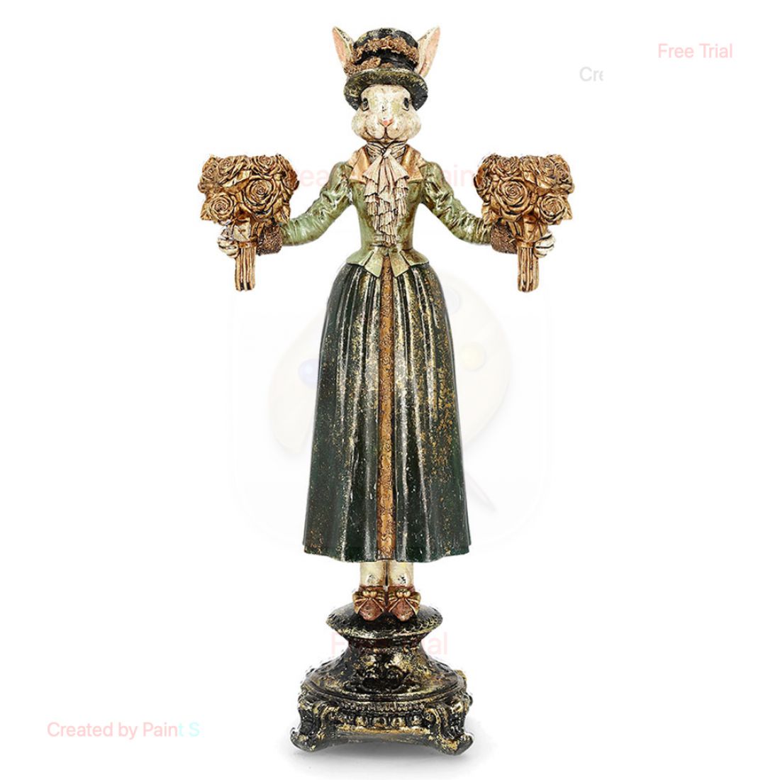 Žvakidė ponia triušienė žalia