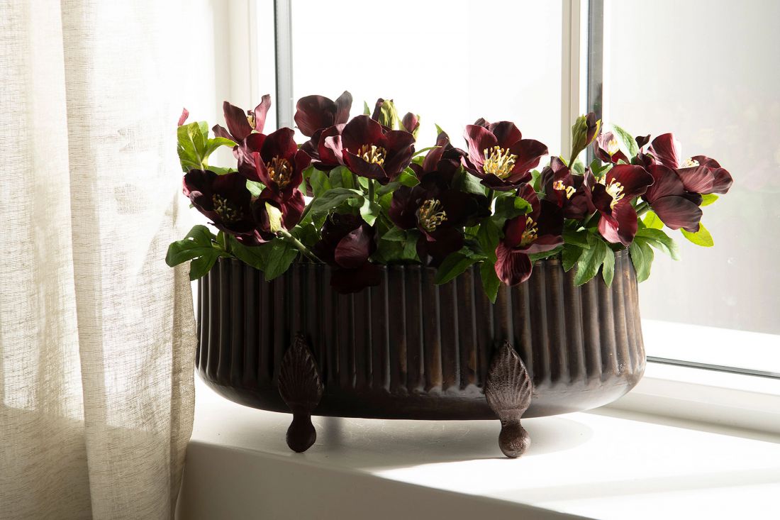 Metalinis vazonas Rand Oblong Old Brown