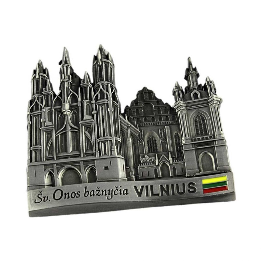 Metalinis magnetas „Šv. Onos bažnyčia“, Vilnius, vario sp.