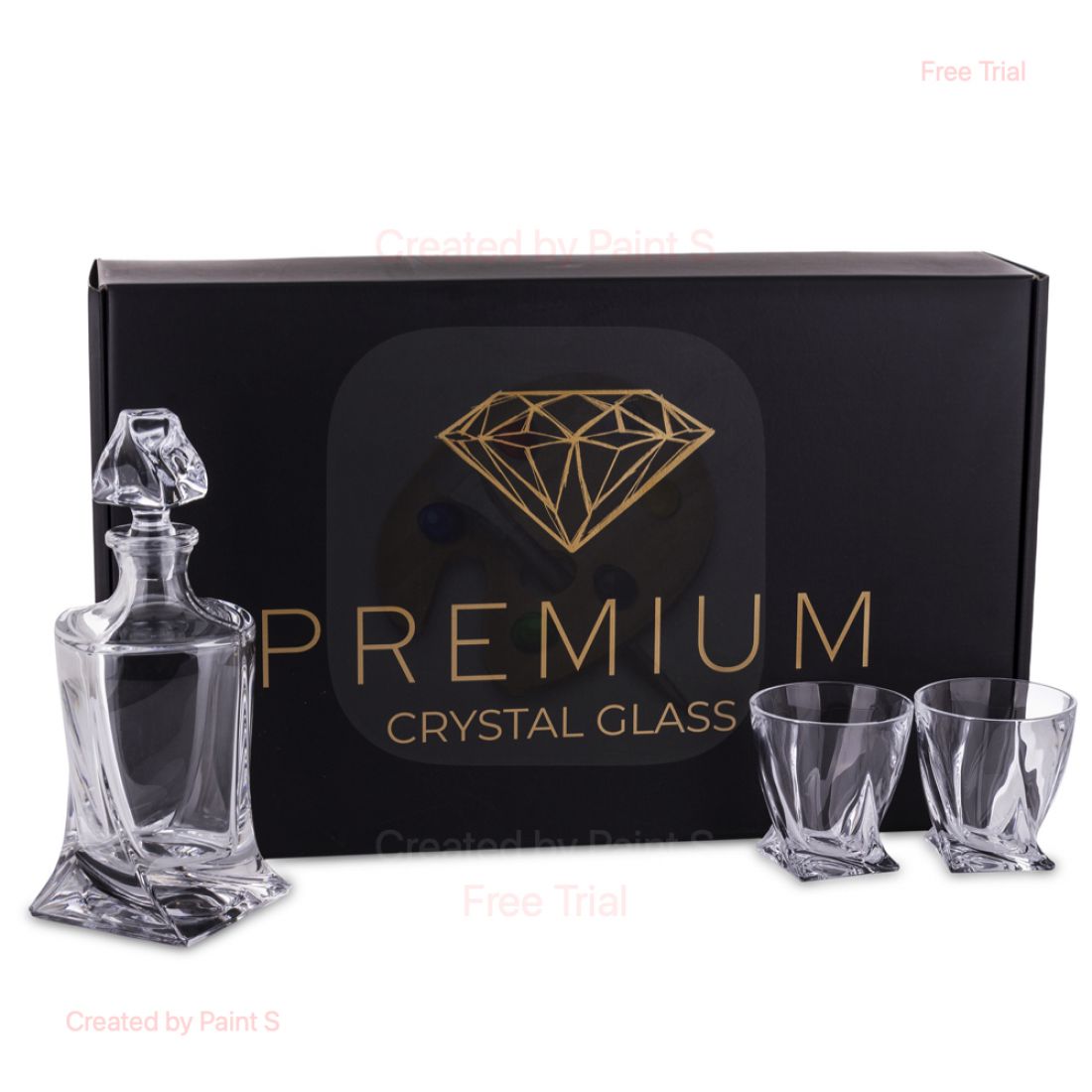 Viskio taurės su grafinu 1+6