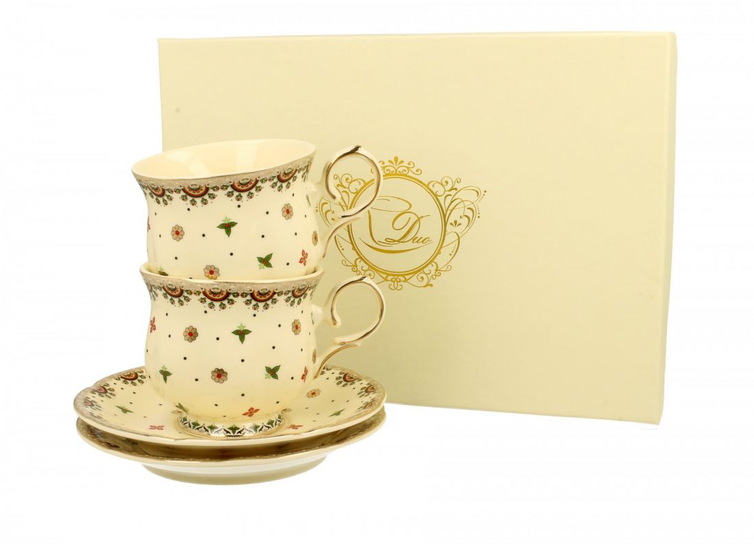 Puodeliai su lėkštutėmis Casablanca 2