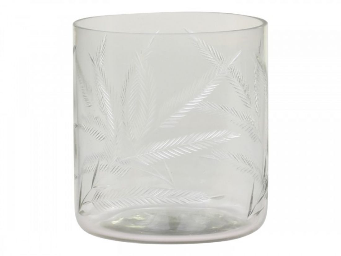 Skaidraus pjaustyto stiklo žvakidė