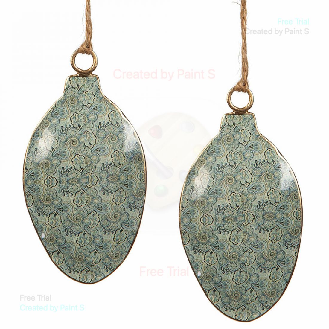 Pakabinamos dekoracijos kiaušinis su raštu