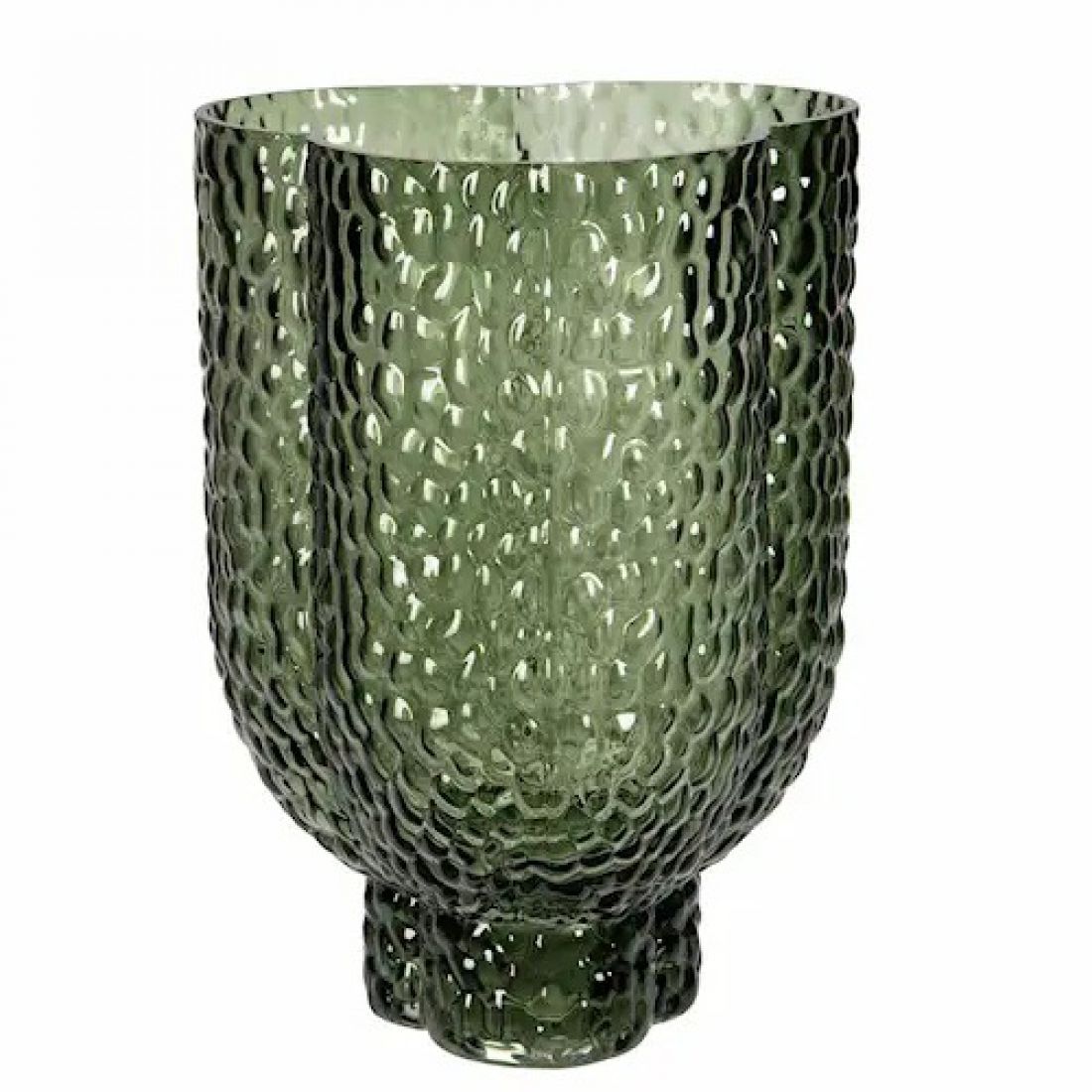 Stiklo vaza Mandy žalia