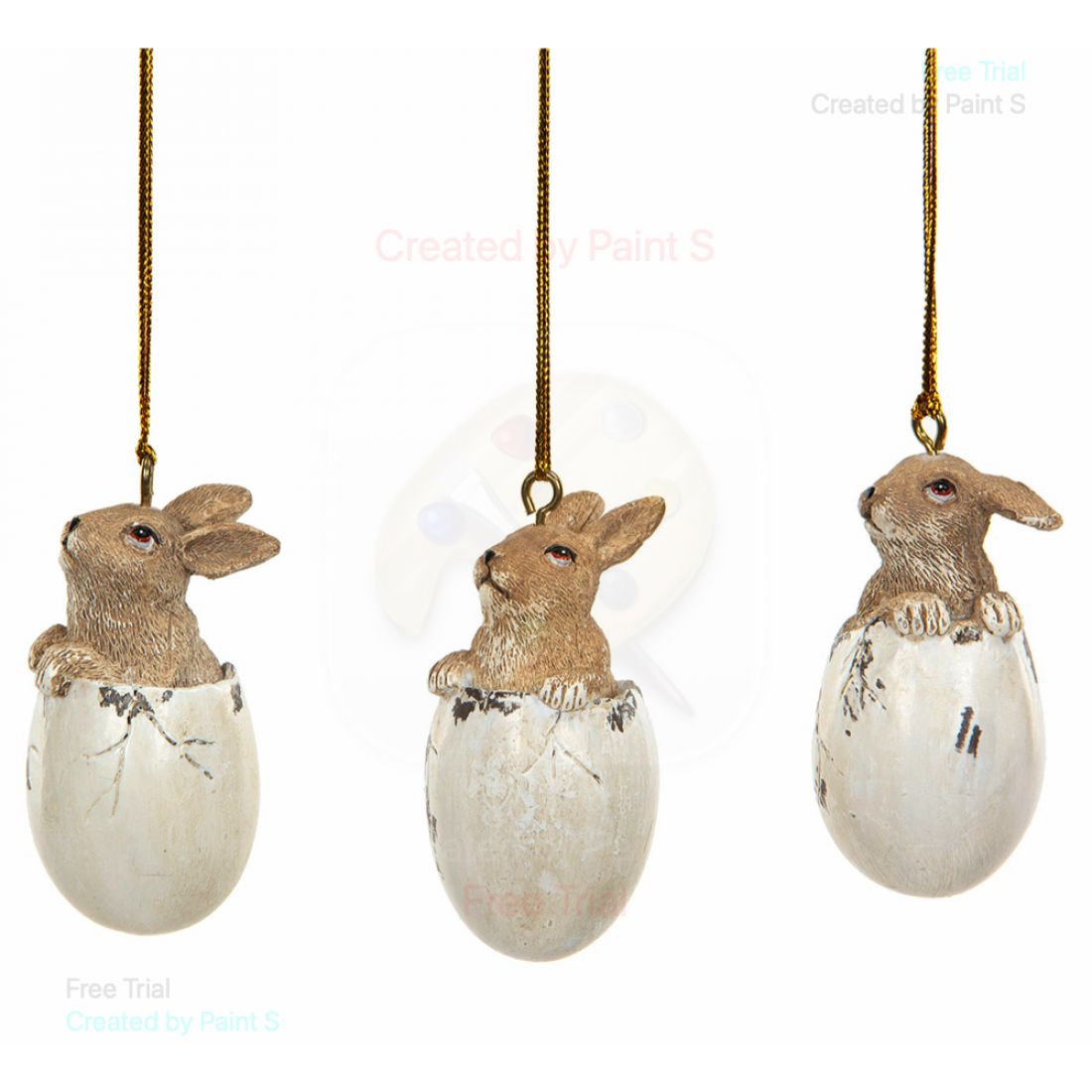 Pakabinamas triušis kiaušinyje