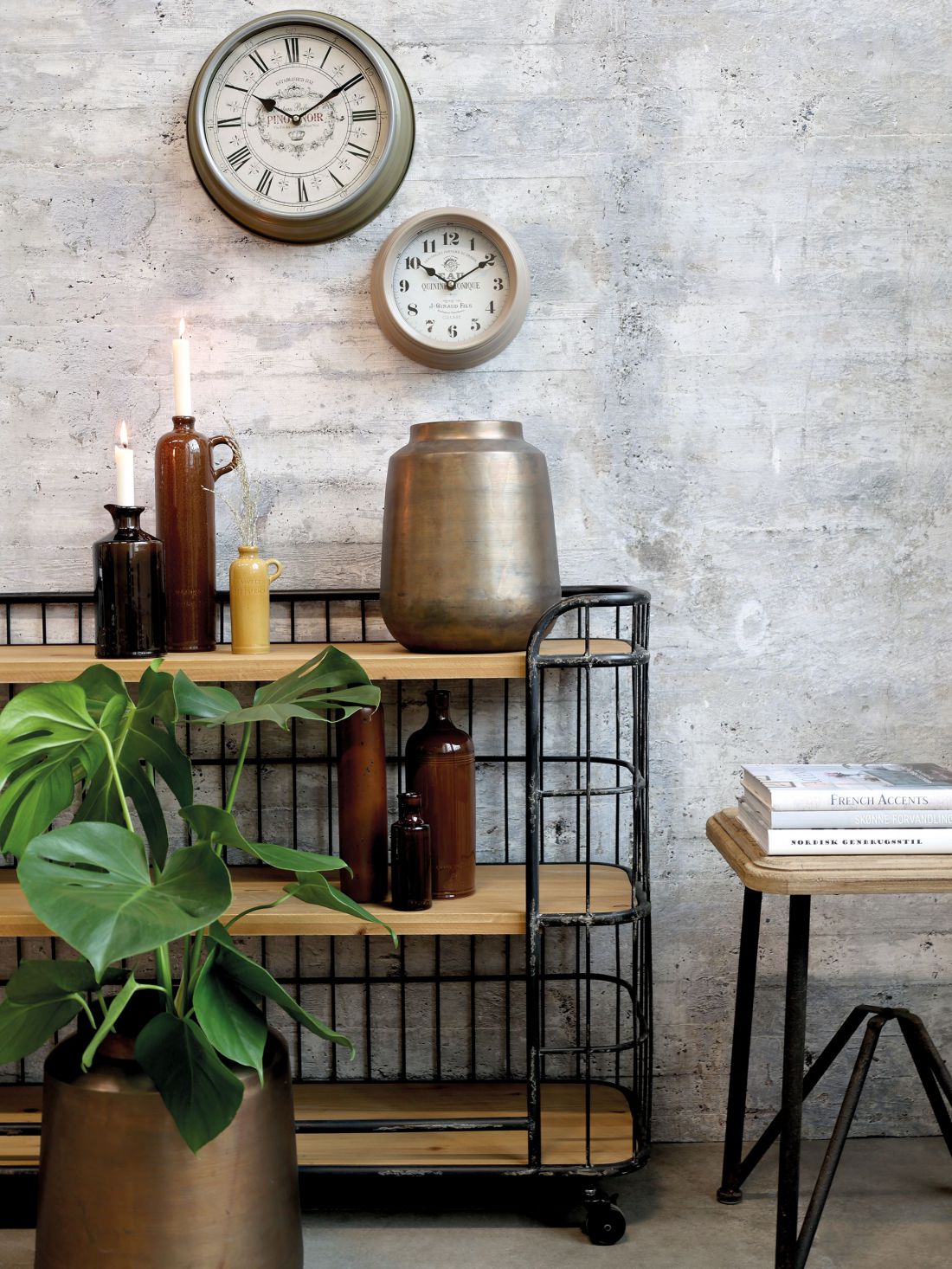 Vaza, H36/D30 cm, sendinto žalvario spalvos