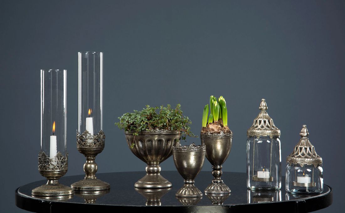 Žvakidė Leah sidabro spalvos