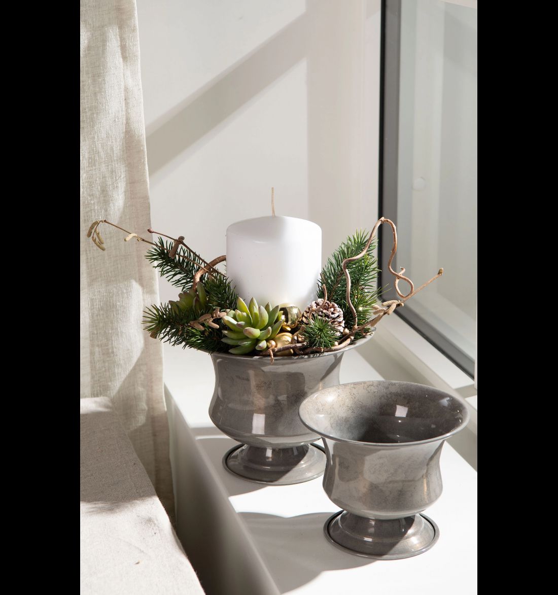 Metalinė vaza Luna Granit