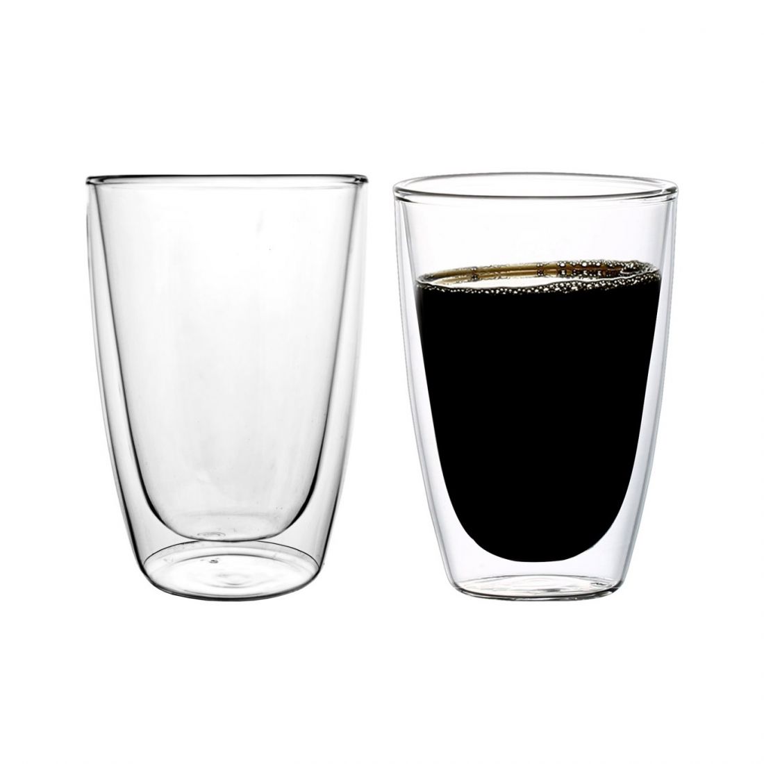 Du dvigubo stiklo puodeliai, 270ml