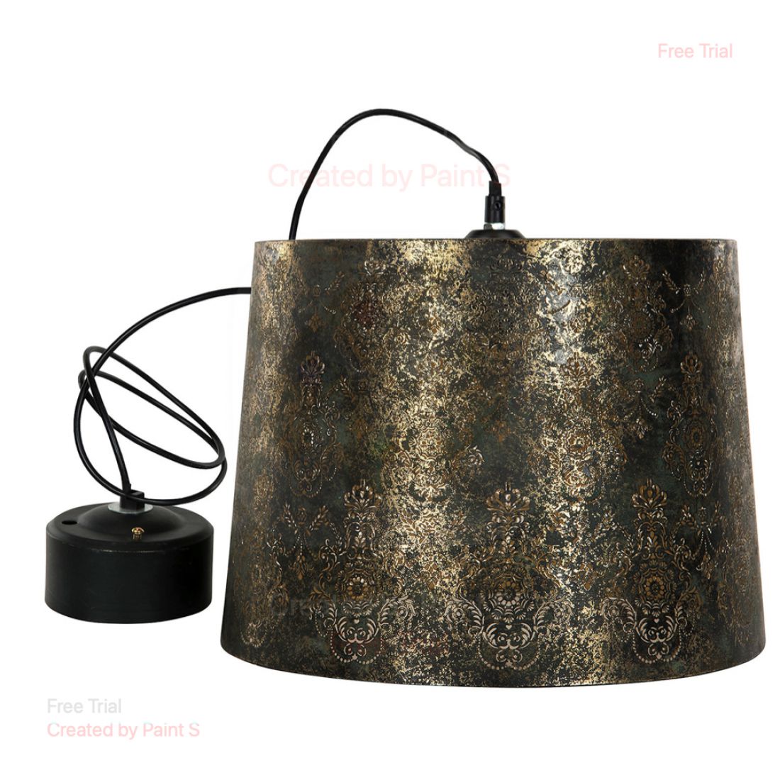 Lubų šviestuvas Baroque Patina