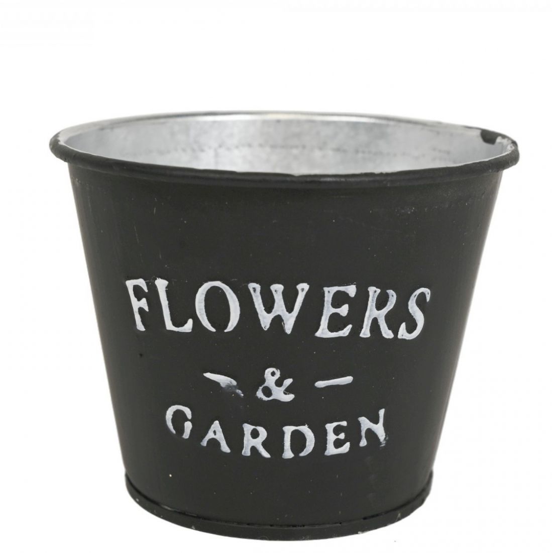 Metalinis vazonėlis juodas