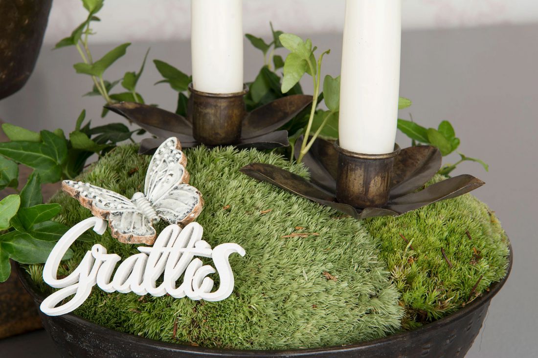 Žvakidė buteliui, antikvarinė ruda