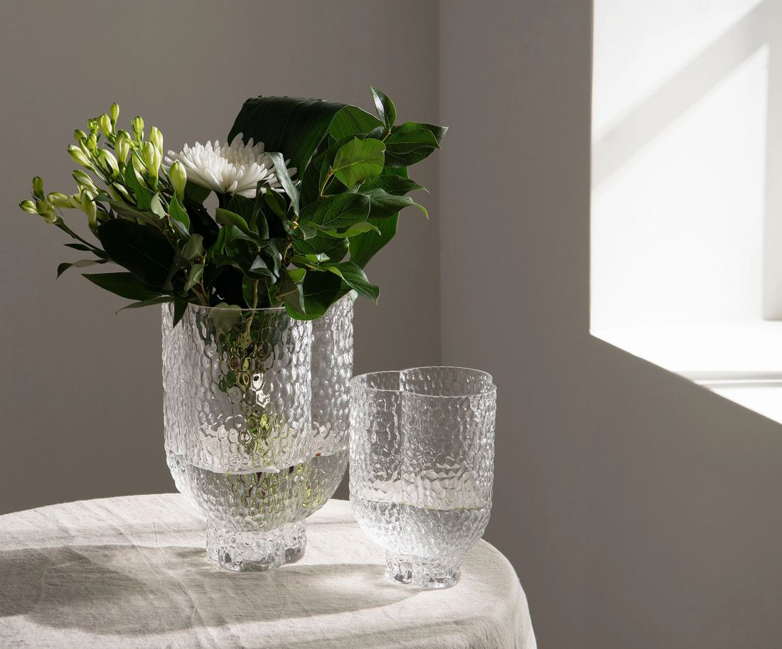 Stiklo vaza Mandy skaidri