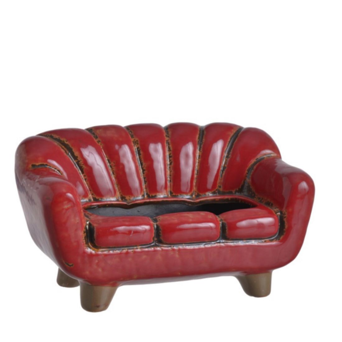 Vazonas raudona sofa