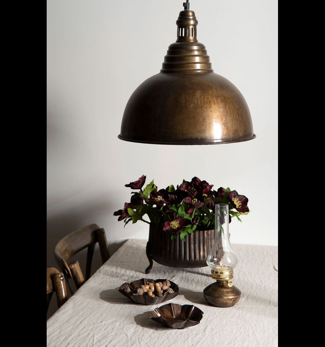 Vazonas Rand Round Antique Brown